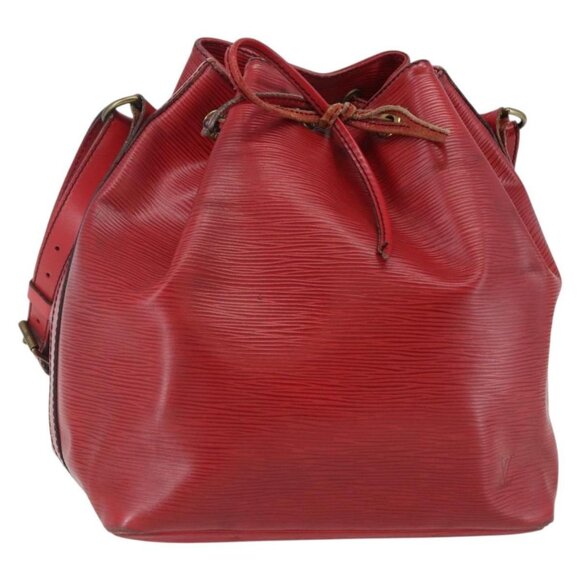 Louis Vuitton Handbags - LOUIS VUITTON Epi Petit Noe Shoulder Bag Red M44107 LV Auth gh981
